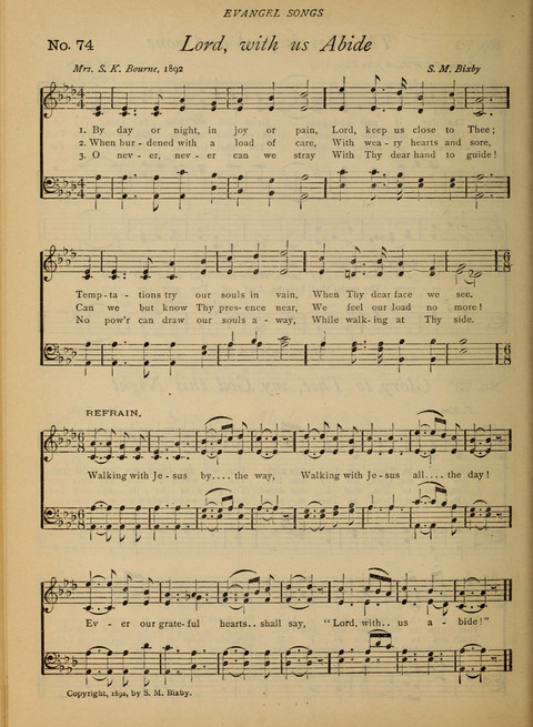 Evangel Songs: words and music, suitable for all services of sacred song page 60