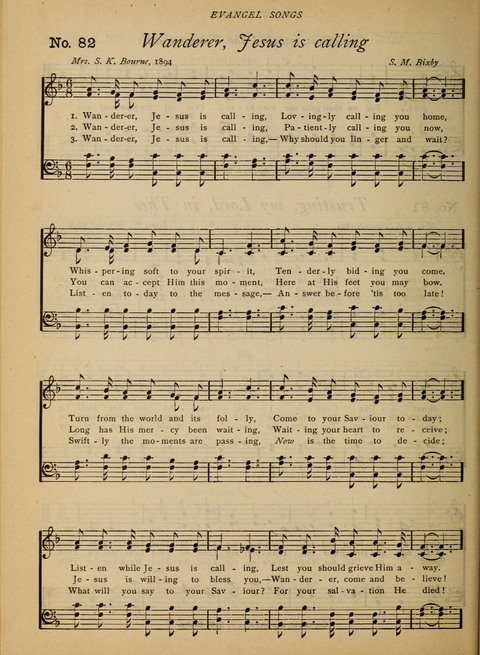 Evangel Songs: words and music, suitable for all services of sacred song page 68