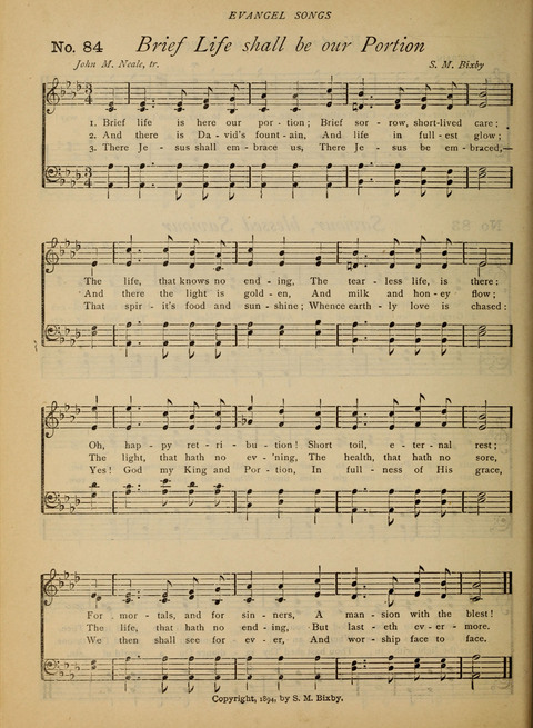 Evangel Songs: words and music, suitable for all services of sacred song page 70