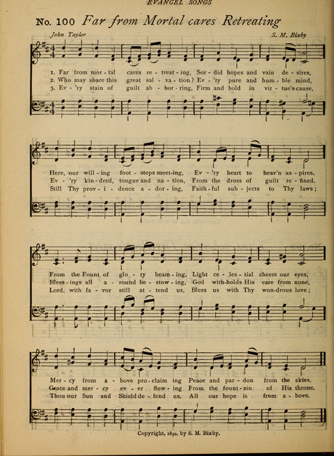 Evangel Songs: words and music, suitable for all services of sacred song page 84