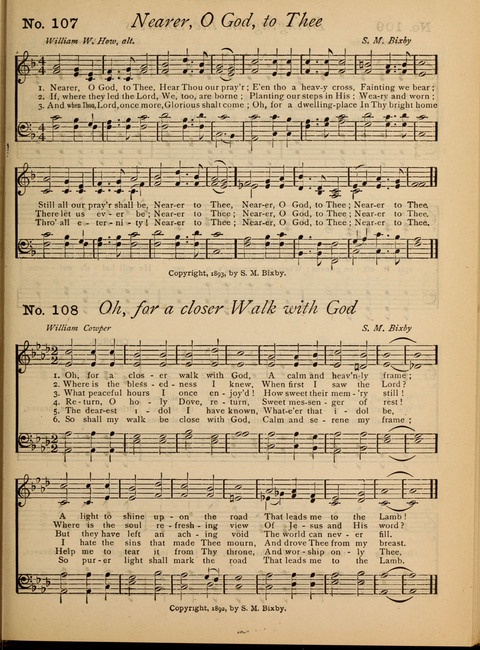 Evangel Songs: words and music, suitable for all services of sacred song page 89