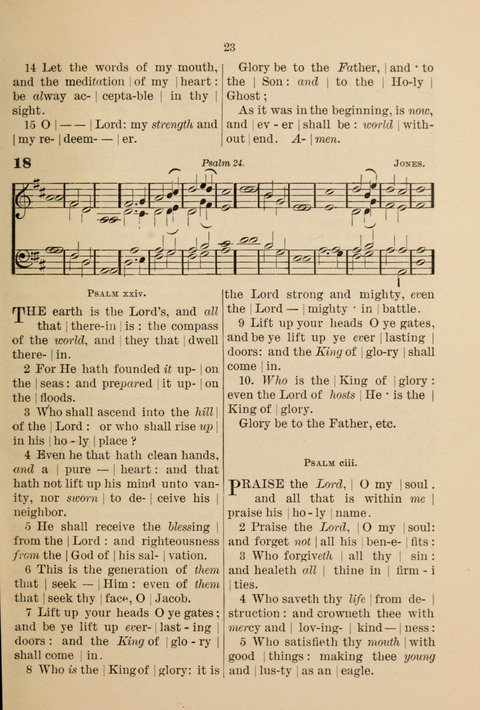 An Evening Service Book: for evensong, missions, Sunday schools, family prayer, etc. page 23