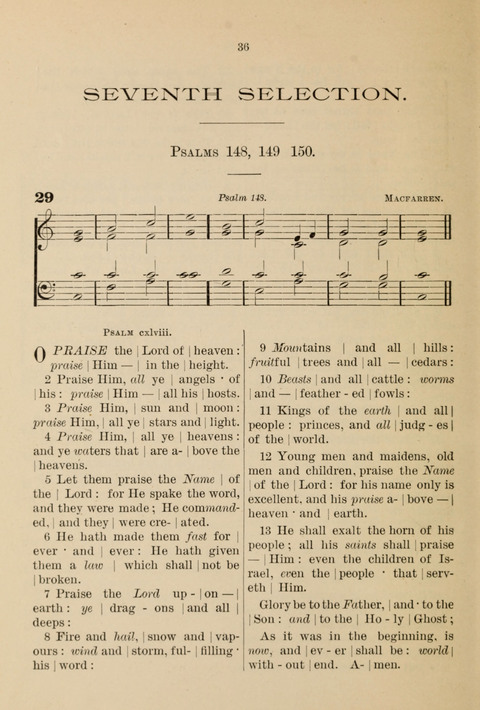 An Evening Service Book: for evensong, missions, Sunday schools, family prayer, etc. page 36