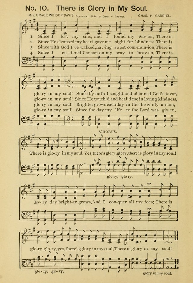 Excellent Songs: for the Church and Sunday School page 10
