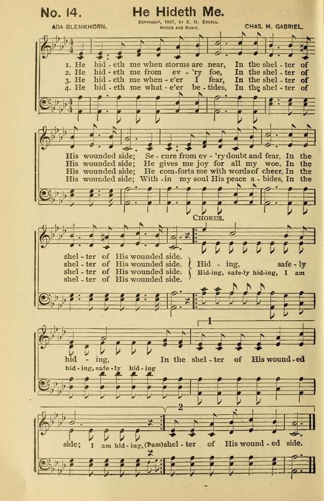 Excellent Songs: for the Church and Sunday School page 14