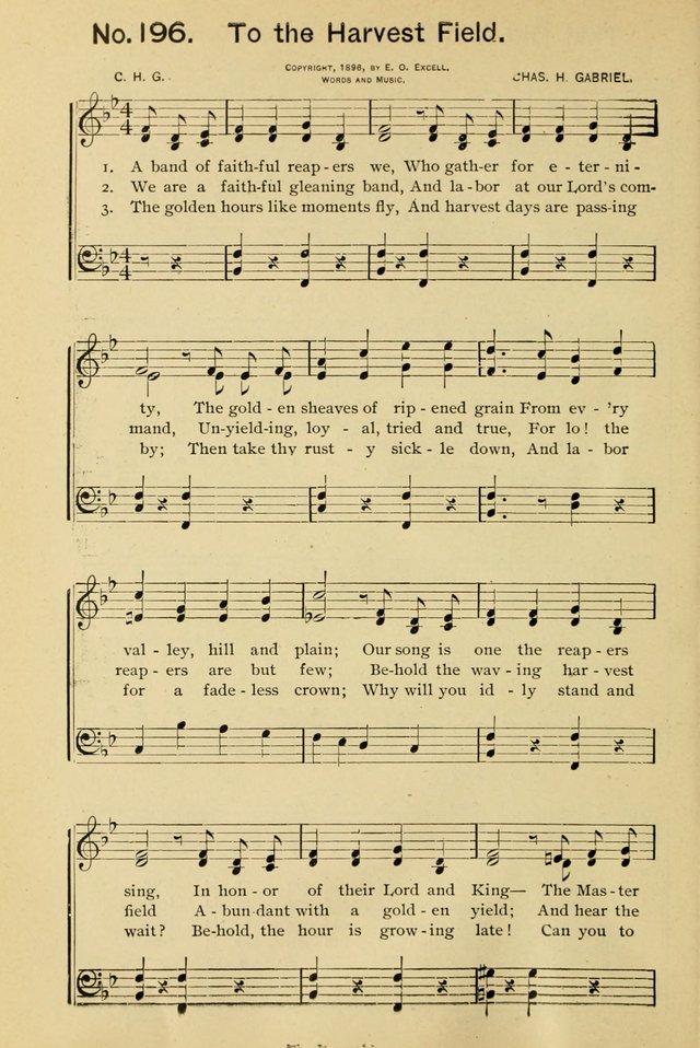 Excellent Songs: for the Church and Sunday School page 140
