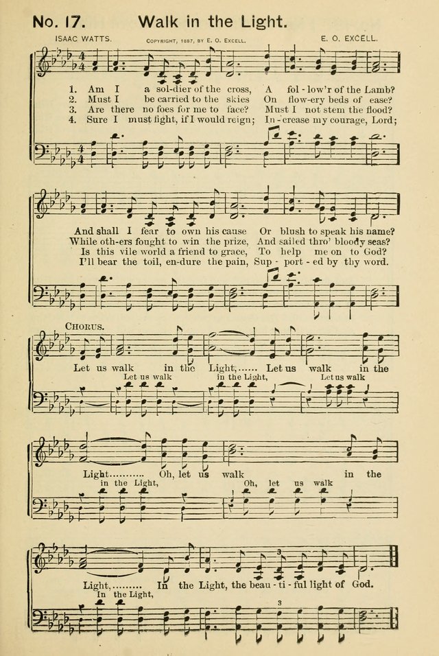 Excellent Songs: for the Church and Sunday School page 17
