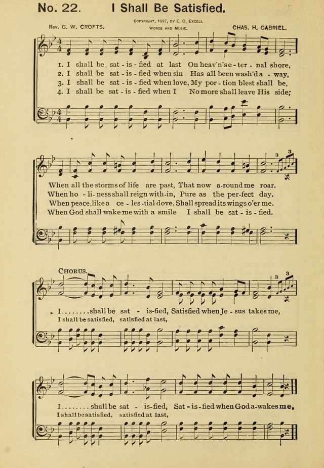 Excellent Songs: for the Church and Sunday School page 22