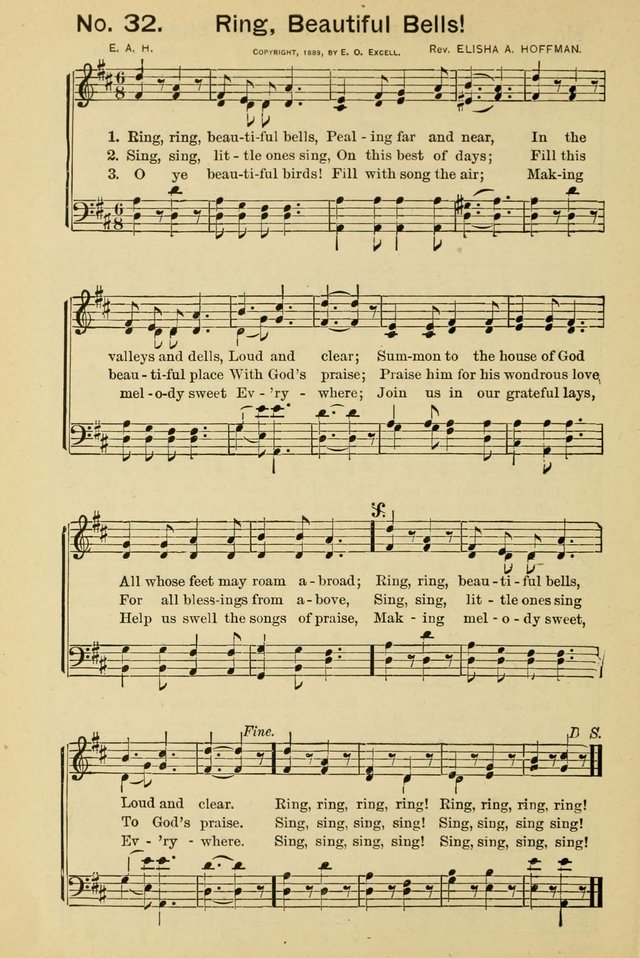 Excellent Songs: for the Church and Sunday School page 32