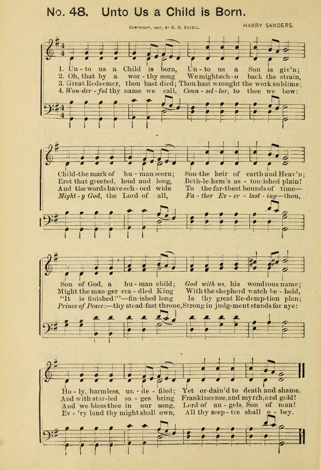 Excellent Songs: for the Church and Sunday School page 48