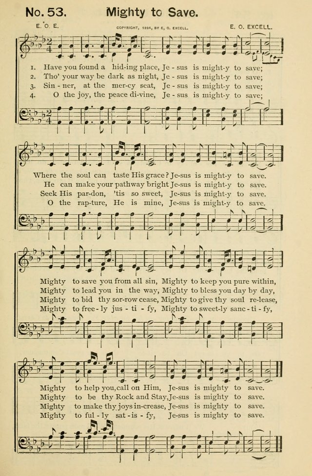 Excellent Songs: for the Church and Sunday School page 53