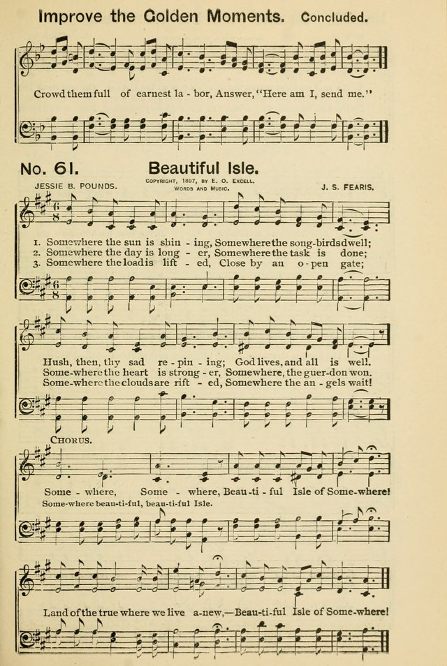 Excellent Songs: for the Church and Sunday School page 61