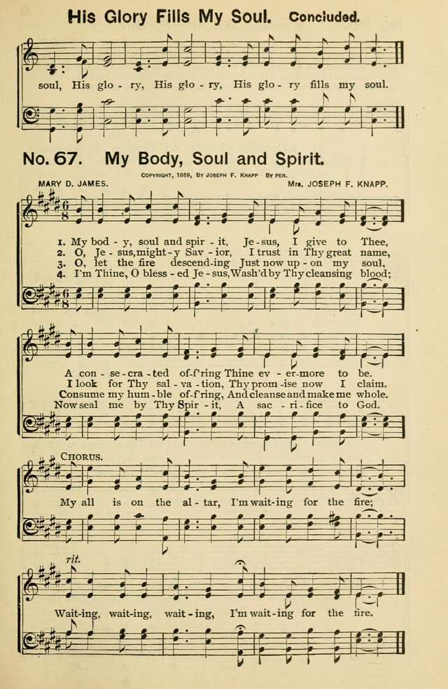 Excellent Songs: for the Church and Sunday School page 67