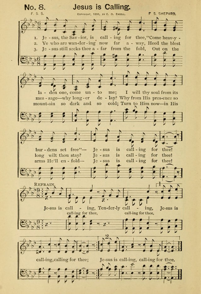 Excellent Songs: for the Church and Sunday School page 8