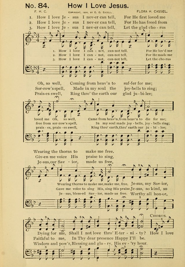 Excellent Songs: for the Church and Sunday School page 84