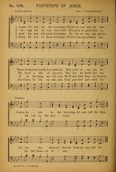 Epworth Songs: For use in the Epworth League, the Junior League, the Sunday-school, and in social services page 100