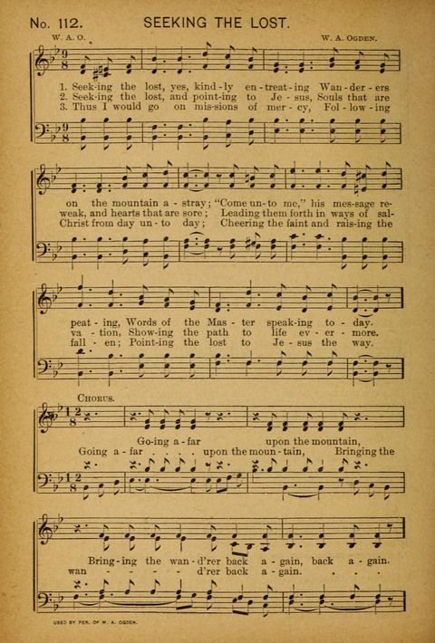 Epworth Songs: For use in the Epworth League, the Junior League, the Sunday-school, and in social services page 106