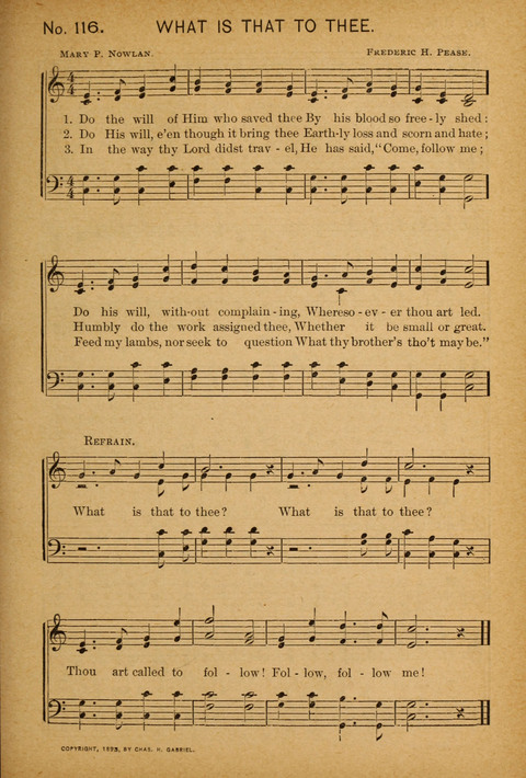 Epworth Songs: For use in the Epworth League, the Junior League, the Sunday-school, and in social services page 109