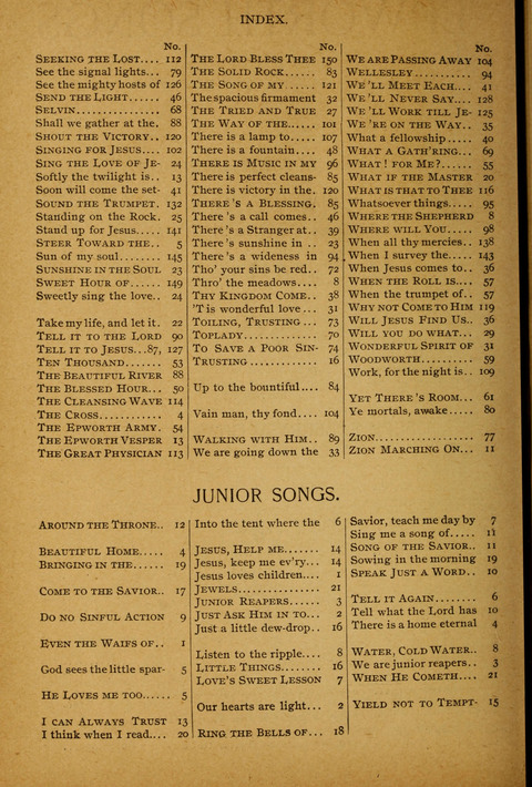 Epworth Songs: For use in the Epworth League, the Junior League, the Sunday-school, and in social services page 152