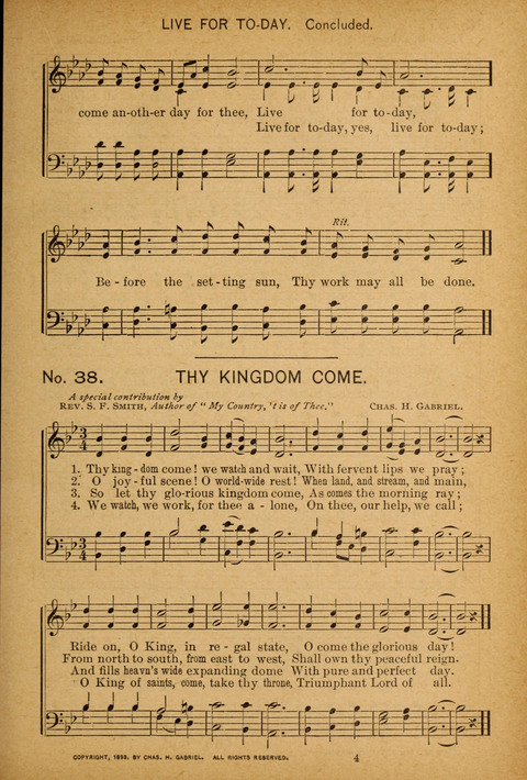 Epworth Songs: For use in the Epworth League, the Junior League, the Sunday-school, and in social services page 41