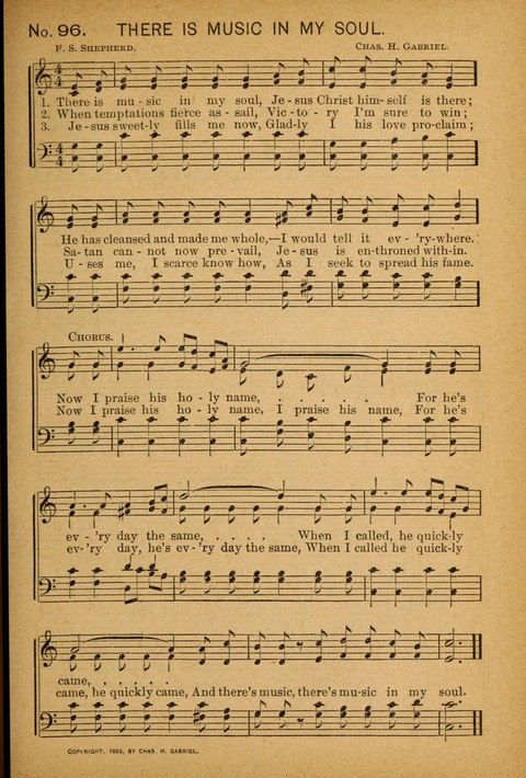 Epworth Songs: For use in the Epworth League, the Junior League, the Sunday-school, and in social services page 91