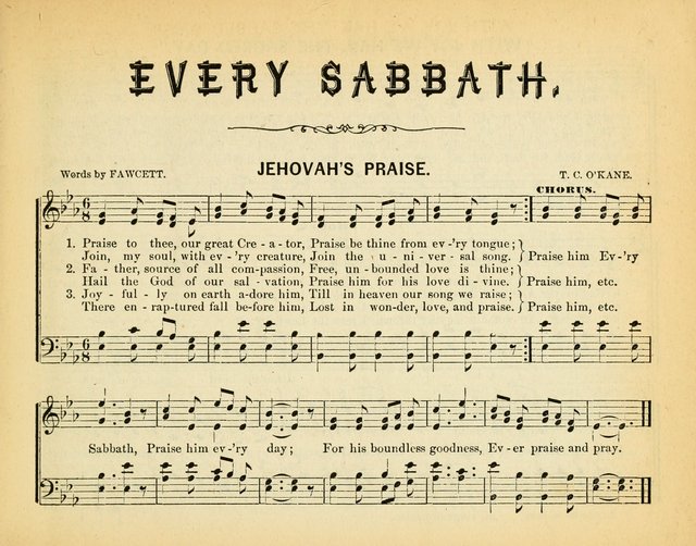 Every Sabbath: a new collection of music adapted to the wants and capacities of Sunday-schools, the home circle and devotional gatherings page 5