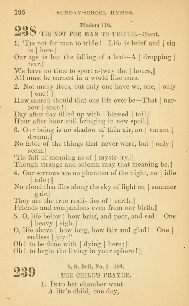 The Eclectic Sabbath School Hymn Book page 196