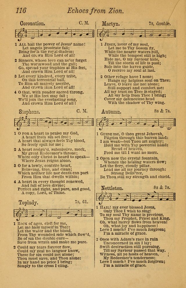 Echoes from Zion: for the prayer meeting, camp-meeting, family circle, and all seasons of religious interest page 114