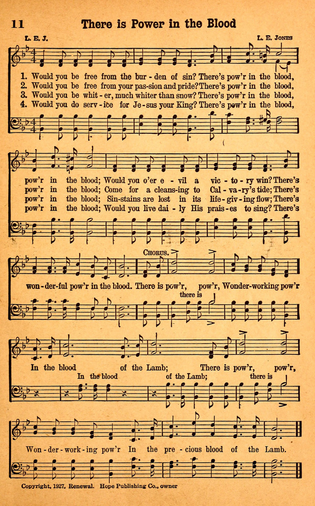 Evangel Songs page 11