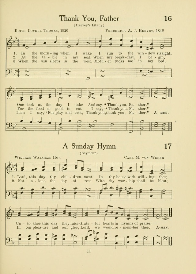 A First Book in Hymns and Worship page 11