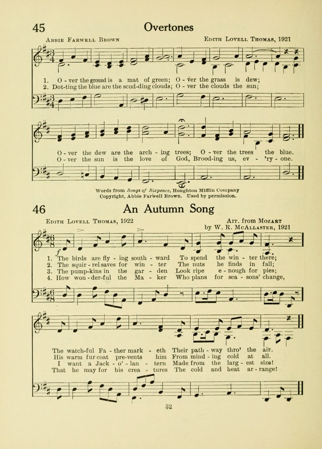 A First Book in Hymns and Worship page 32