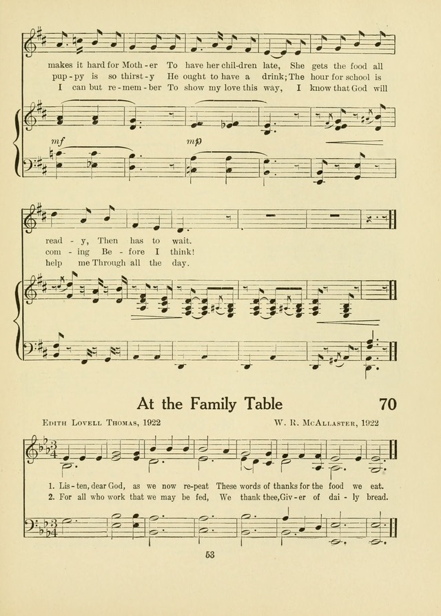 A First Book in Hymns and Worship page 53