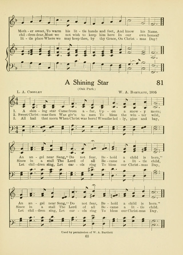 A First Book in Hymns and Worship page 63