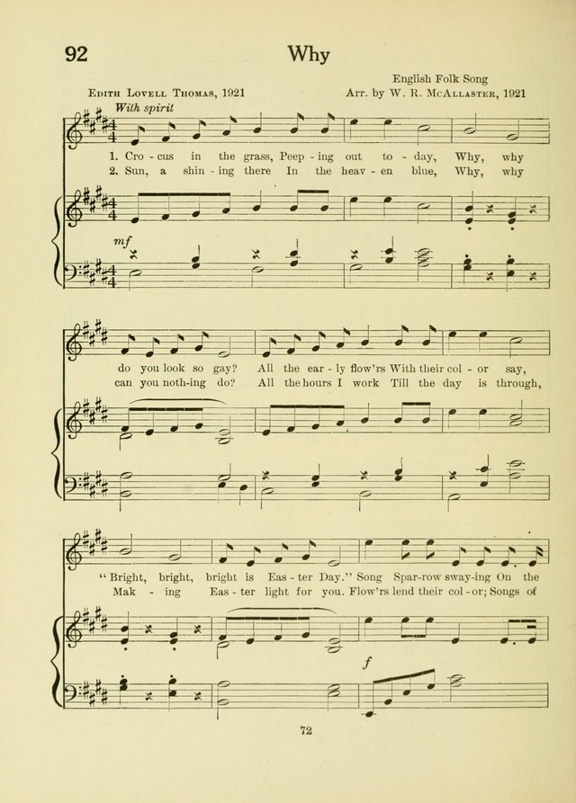 A First Book in Hymns and Worship page 72