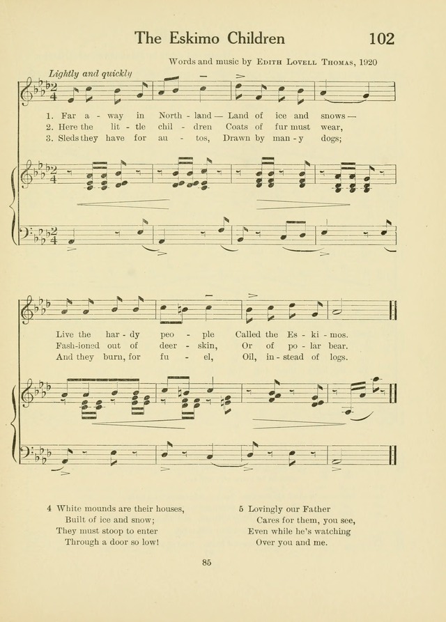 A First Book in Hymns and Worship page 85