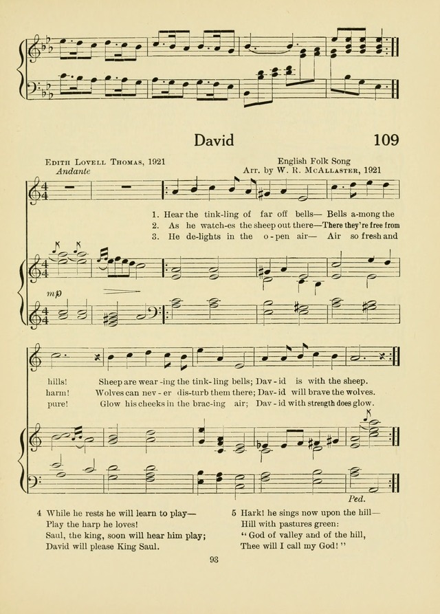 A First Book in Hymns and Worship page 93