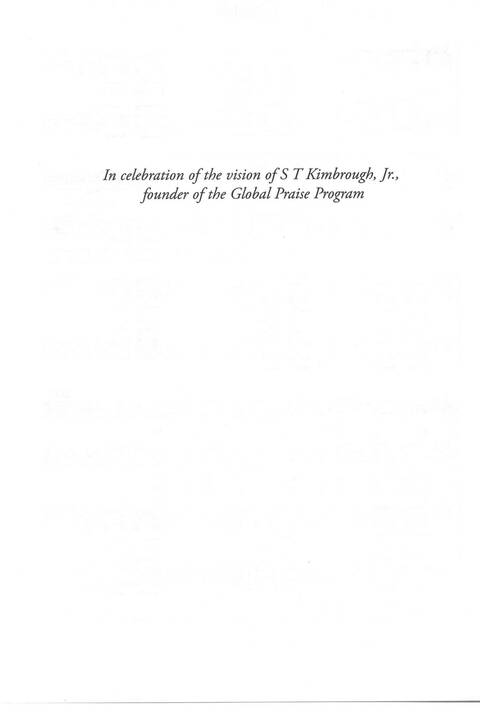 For Everyone Born: global songs for an emerging church page vii