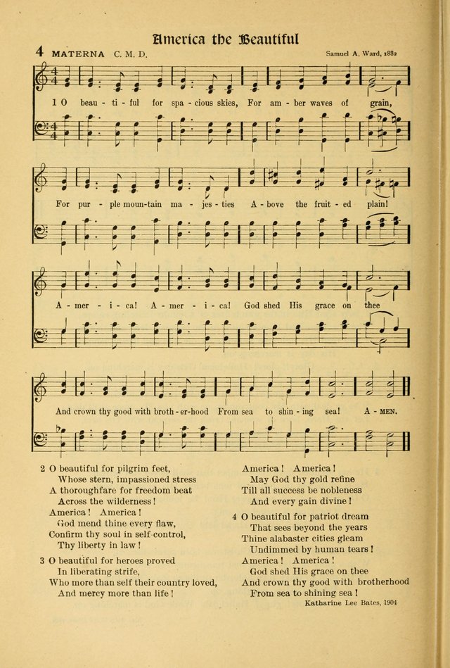 For God and Country: Hymns for use in War Time page 6