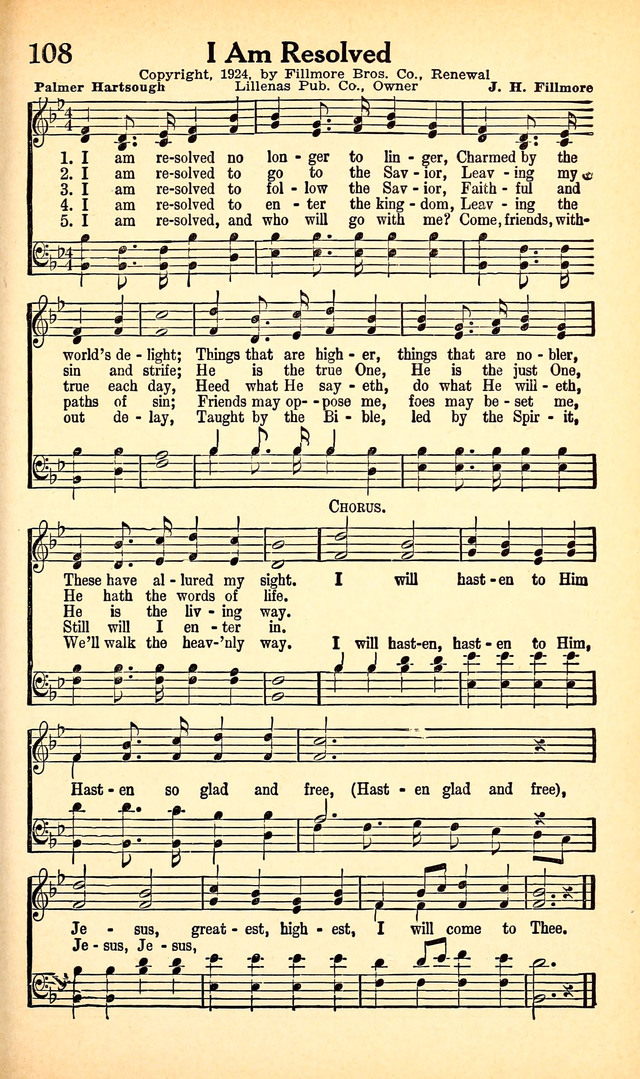 Full Gospel Songs page 108