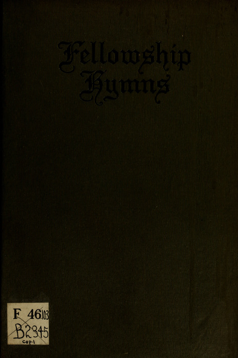Fellowship Hymns page cover