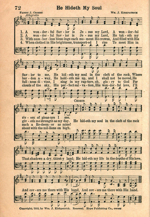 Favorite Hymns page 72