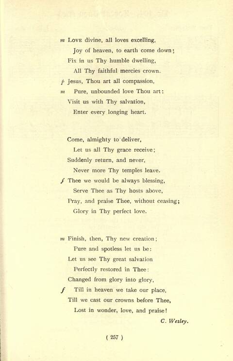 The Fellowship Hymn Book page 257
