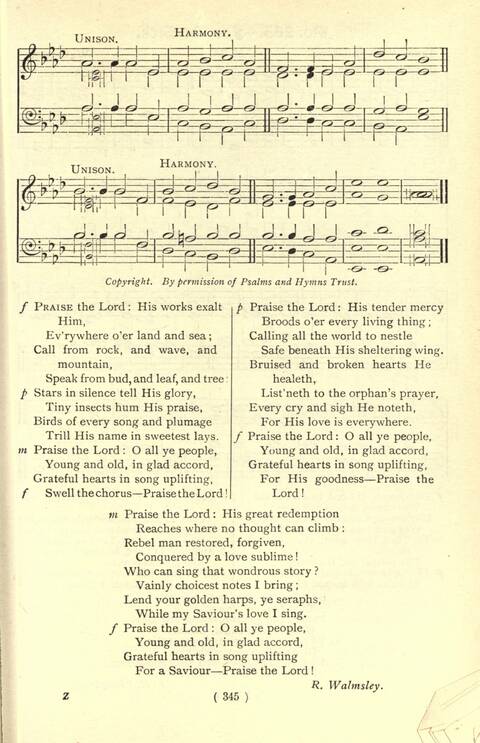 The Fellowship Hymn Book page 345