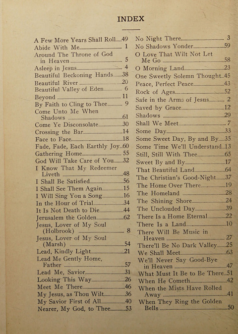 Funeral Hymns and Songs page 62