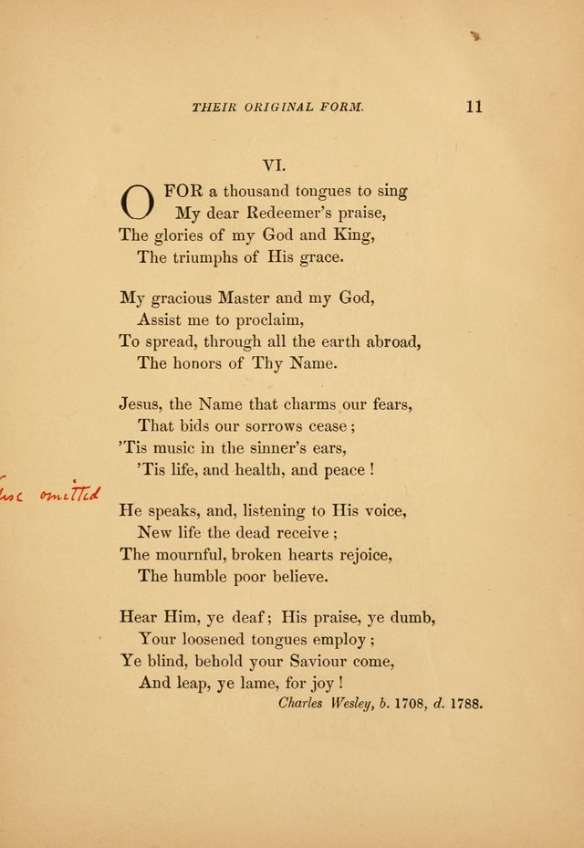 Favorite Hymns: in their original form page 11