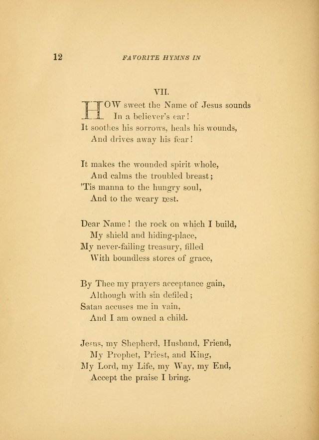 Favorite Hymns: in their original form page 12