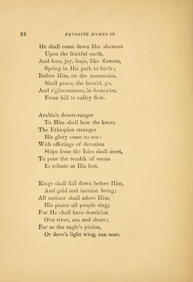 Favorite Hymns: in their original form page 24