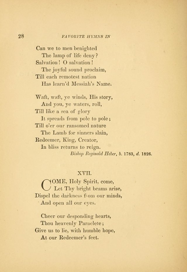 Favorite Hymns: in their original form page 28