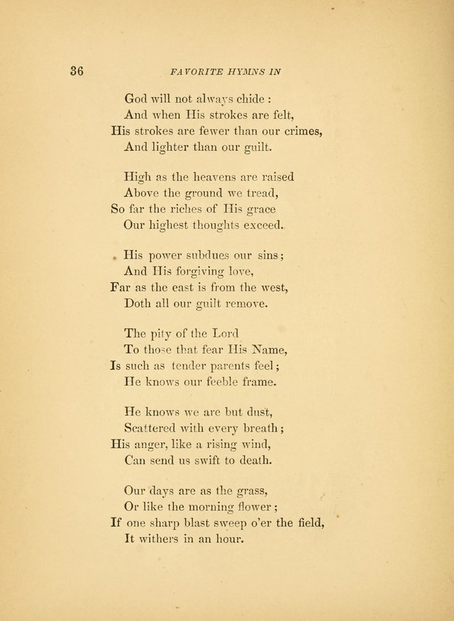 Favorite Hymns: in their original form page 36