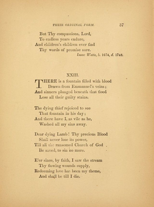 Favorite Hymns: in their original form page 37
